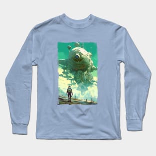 Scifi Spaceship Long Sleeve T-Shirt